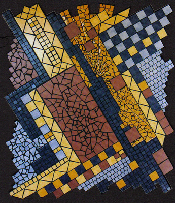 Mosaik-Gemälde: Mosaikkunst: Sunrise