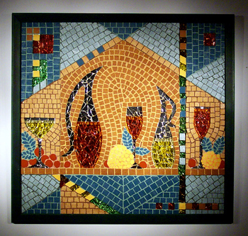 Mosaik-Gemälde: Mosaikkunst: Toscana