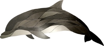 Mosaike auf Netz: Mosaikkunst: Delfin-3