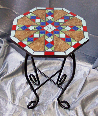 Mosaik-Tische: Mosaik : Beistelltischchen - Indian