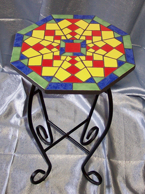 Mosaik-Tische: Mosaik : Beistelltischchen - Spider